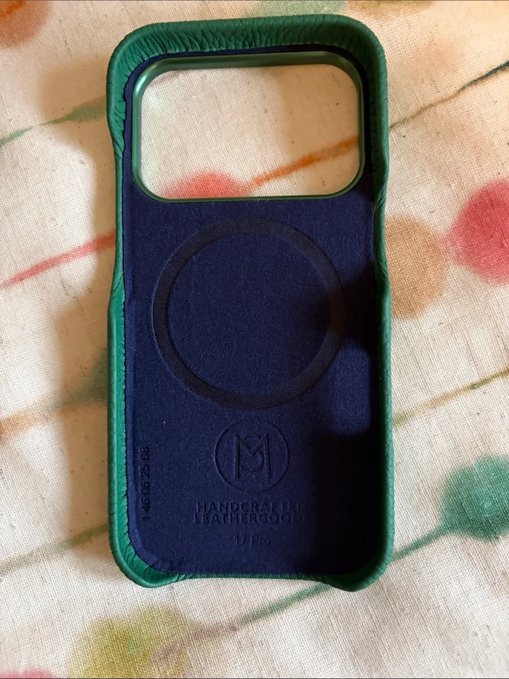 MAISON de SABRÉ Deep Green Leather Phone Case